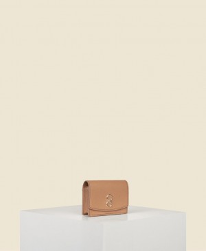 Women's Cafuné Double-C Cardholders Brown | MSM7612JQ