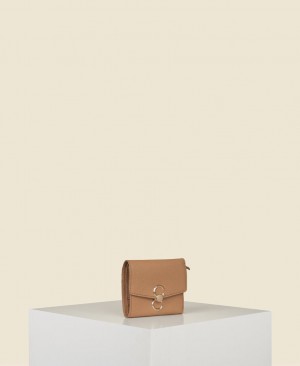 Women's Cafuné Double-C Wallets Brown | SIP4871BL