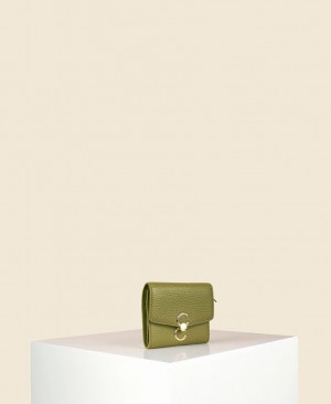 Women's Cafuné Double-C Wallets Green | IBL7237LH