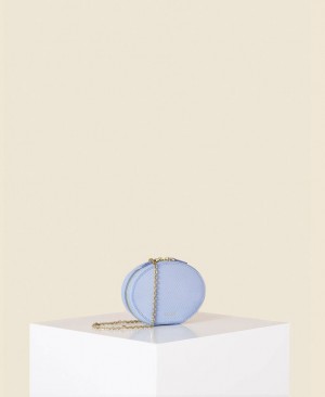 Women's Cafuné Egg Chain Mini Bags Blue | ISJ4268JN