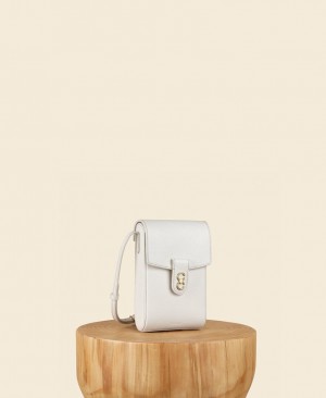 Women's Cafuné Trunk Box Crossbody Bags White | IWJ5325AU