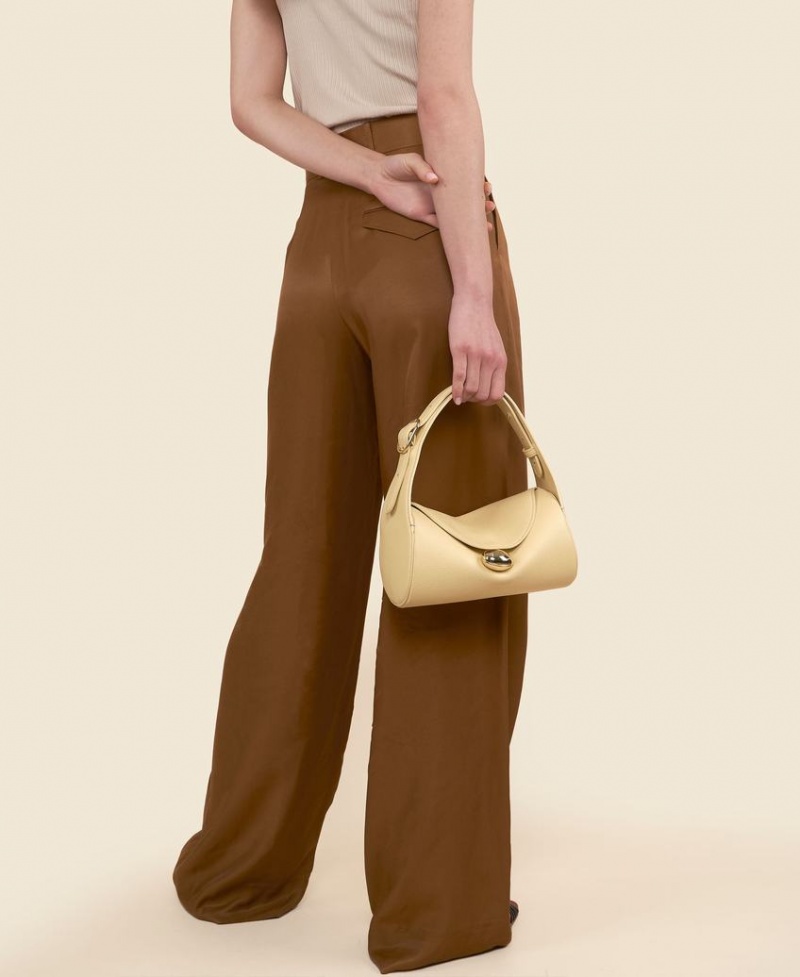 Women's Cafuné Drop Duffel Shoulder Bags Cream Yellow | AOV4840LH