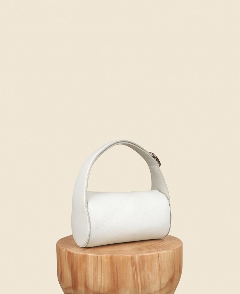 Women's Cafuné Drop Duffel Shoulder Bags White | PEL6177VY