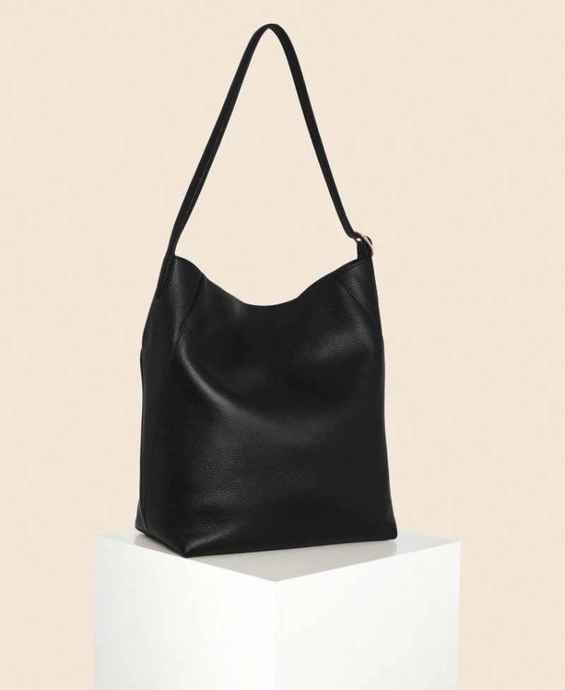 Women's Cafuné Drop Hobo Tote Bags Black | MMQ1268MM