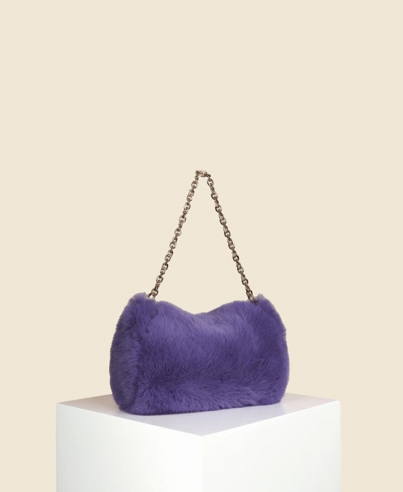 Women's Cafuné Mini Drop Duffel Shoulder Bags Purple | ABW174YA