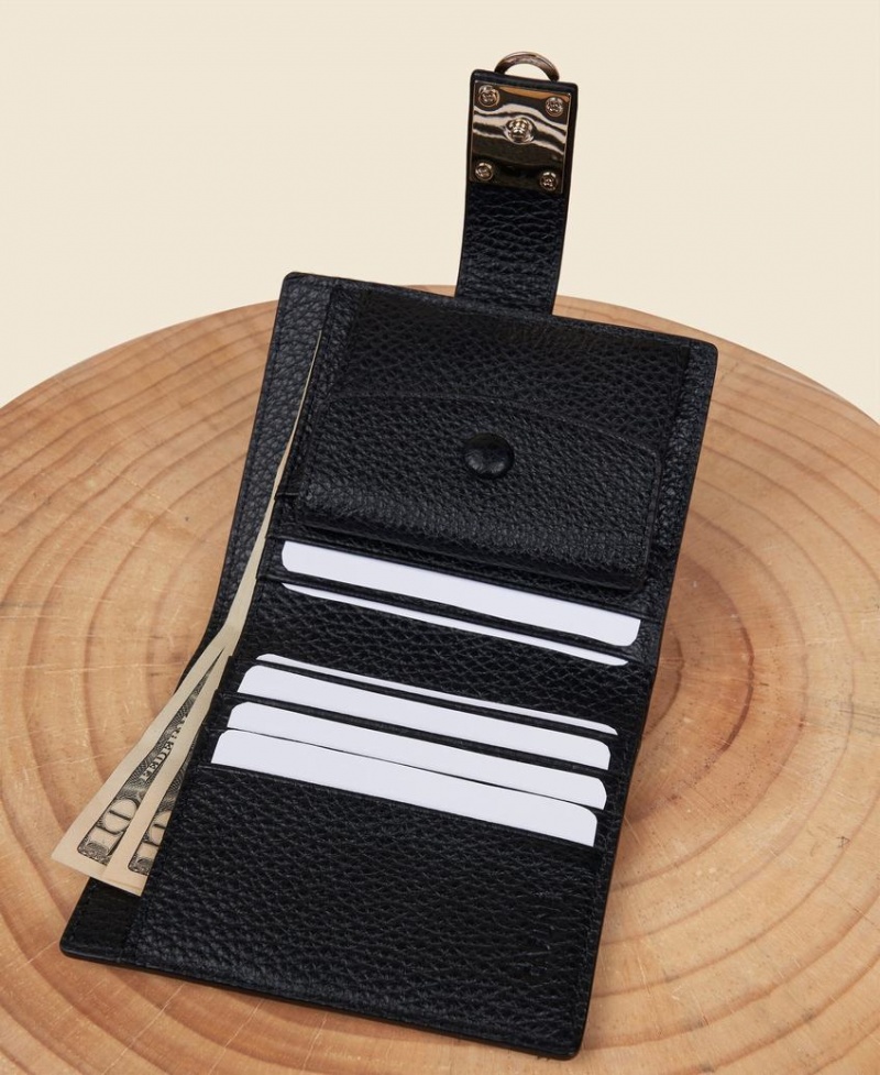 Women's Cafuné Stance Flap Wallets Black | YRH977XI