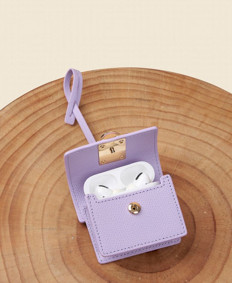 Women's Cafuné Stance Pod AirPods Case Mini Bags Purple | SIH6856JX